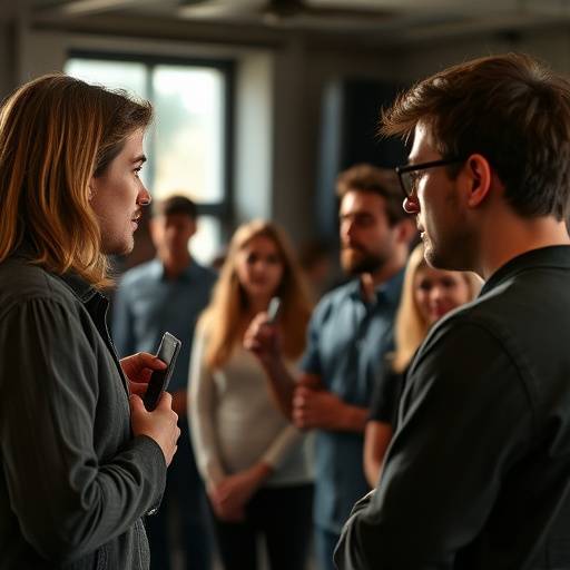 Actors practicing audition techniques during a Screen Acting Audition Workshop.
